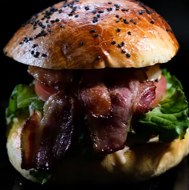 Foto de producto hamburguesa restaurante