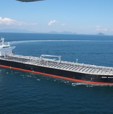 a large cargo ship in the ocean