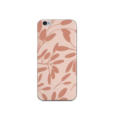 Eucalyptus pattern / pink iPhone Skin