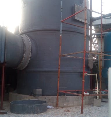 Fume Scrubbing system for Laboratory fume hoods, capacity 52000 cfm