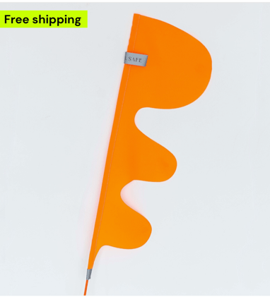 Orange Dragon Tail bike flag
