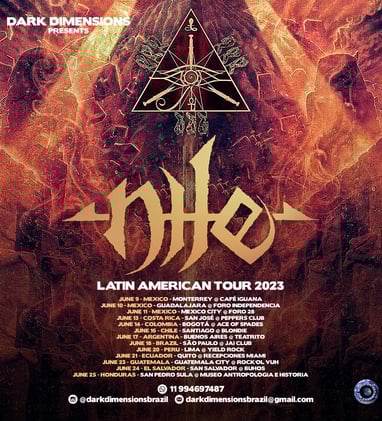Nile Band Latin America Tour Dates Poster