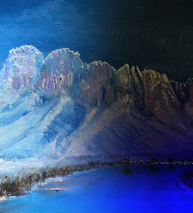 Winter View (Bicameral Collection) by New Mexico Artist John Dick-Peddie