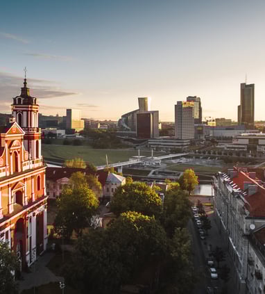©Go Vilnius. Gabriel Khiterer, St Philip and St Jacob church, business district
