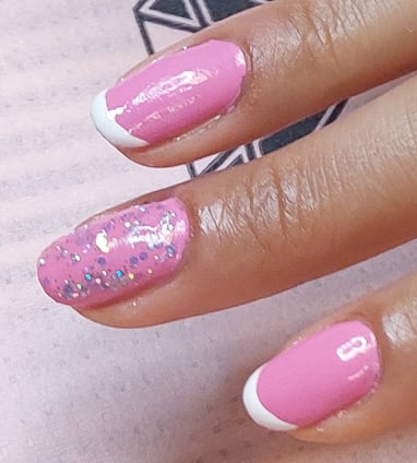 GelLack & Fransk & Glitter