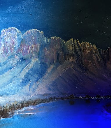 Winter View (Bicameral Collection) by New Mexico Artist John Dick-Peddie