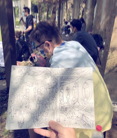 Taiwan Stands With Ukraine artist Evgeny Bondarenko