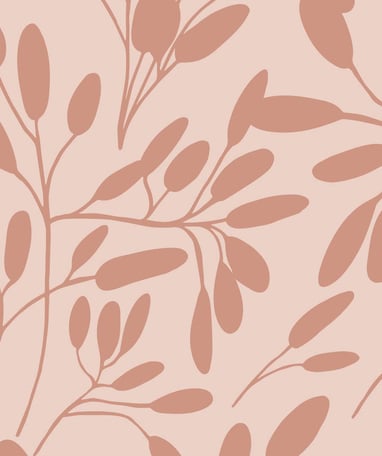 Eucalyptus pattern / pink