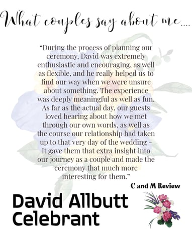 Review Of David Allbutt Ceremonies