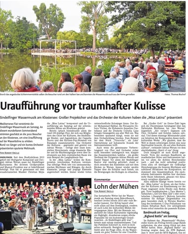 Misa Latina, Klostersee, Sindelfingen, Orchester der Kulturen, Orchester Stuttgart