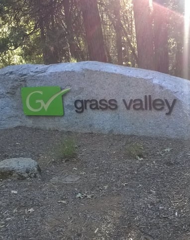 The Grass Valley rock in Providence Mine Road