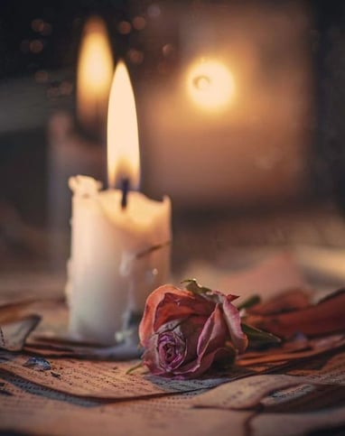 candles winter