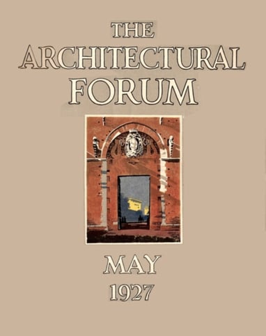 Cover of the Architectural Forum magazine.