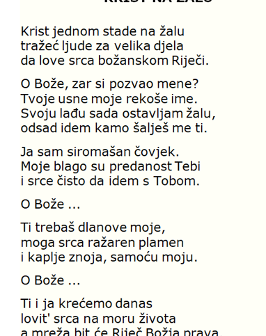 KRIST NA ŽALU