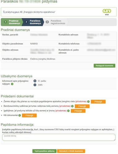 ESO stulpų iškėlimas
