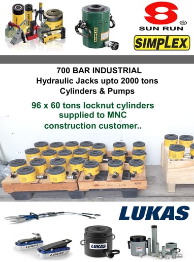 The Widest range of Hydraulic Tools in Dubai, UAE