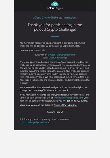 pCloud Crypto Email