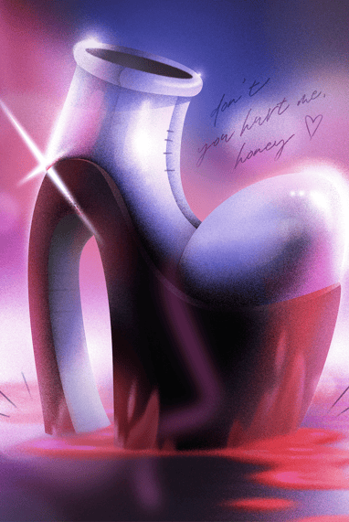 A fancy pink shoe