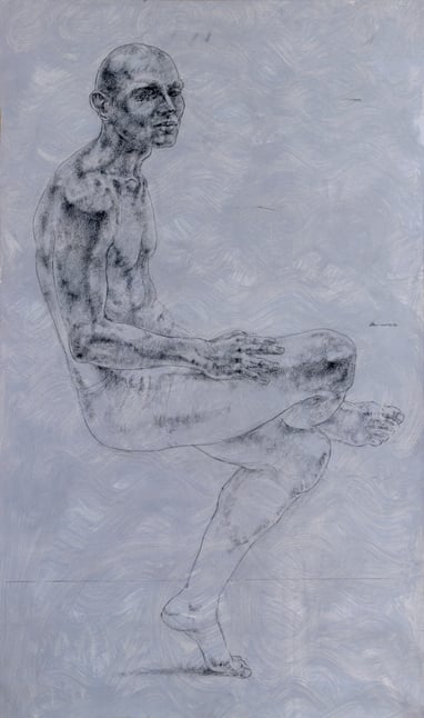 Ramunas, Skaiste Verdingyte, Charcoal pastel, paper, drawing, drawings, Lithuanian artist