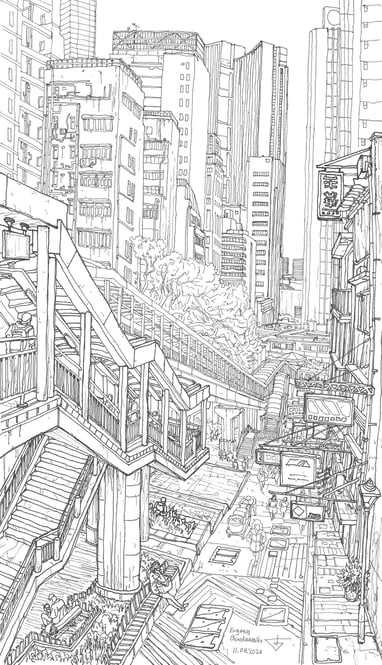 Sketch by artist Evgeny Bondarenko