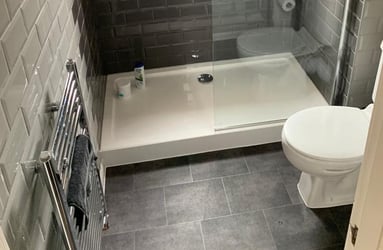 Shower installation completed by AXM Plumbing Services in Pershore