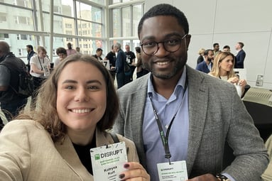 Scenario X Founder & CEO Achille Yomi, Kotryna Kurt; TechCrunch Disrupt 2023