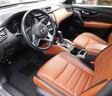 Interior Detailing Image “Deep interior car detailing with steam cleaning and vacuuming of seats"