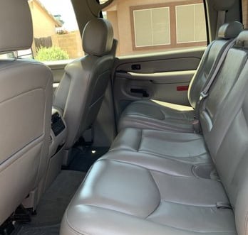 Interior Detailing Image “Deep interior car detailing with steam cleaning and vacuuming of seats"