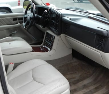 Interior Detailing Image “Deep interior car detailing with steam cleaning and vacuuming of seats"