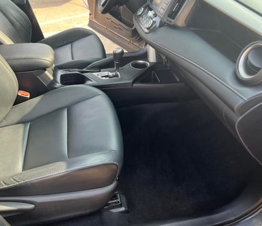 Interior Detailing Image “Deep interior car detailing with steam cleaning and vacuuming of seats"