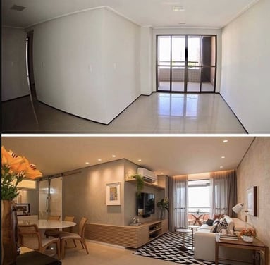 travaux avant et après le Home Staging