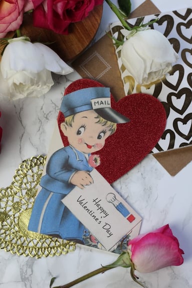 vintage Valentine’s Day cards