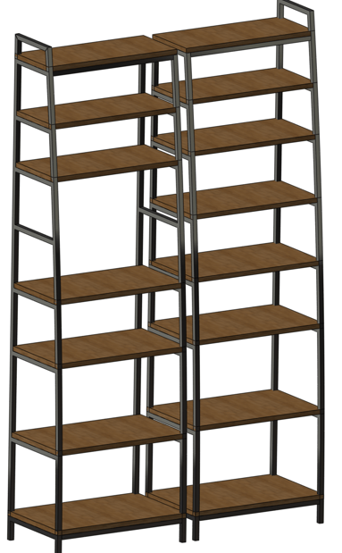 Plan 3D bibliothèque