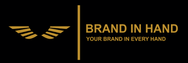 Brand in hand logo