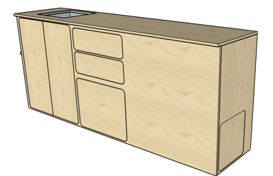 Meuble cuisine C2