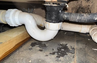 Exposed pipework repaired by AXM Plumbing Services in Pershore