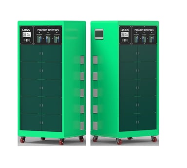 two green vending machine with a green and black vending machine