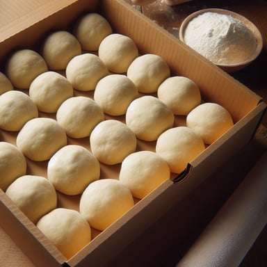 a pizza box with pizza doughnuts and pizza doughnuts