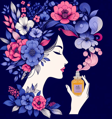parfum jasmin iris violette cuir soyeux