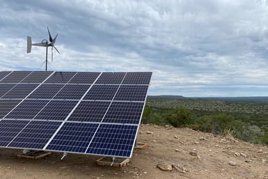 Solar panels after install