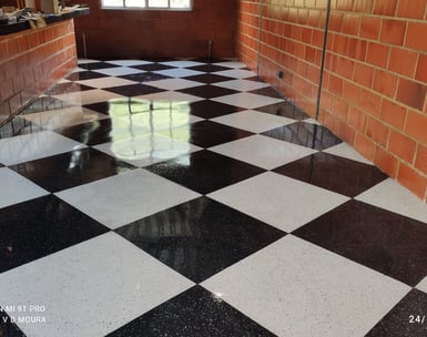 Piso granitina salo de festa