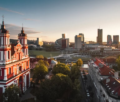 ©Go Vilnius. Gabriel Khiterer, St Philip and St Jacob church, business district