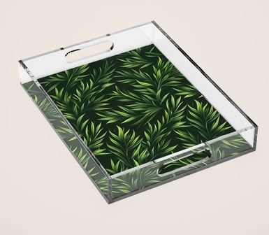 Verdant Tapestry Acrylic Tray BY Fresh Wave Lab
