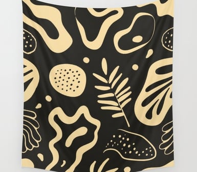 Abstract Organic Pattern Wall Tapestry