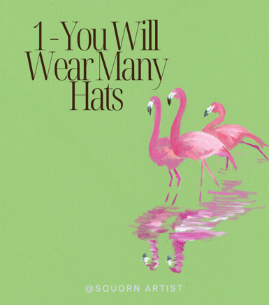 a pink flamingo with a green background and a pink flamingo
