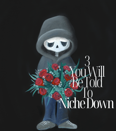 a skeleton in a hoodie with a skeleton in the background