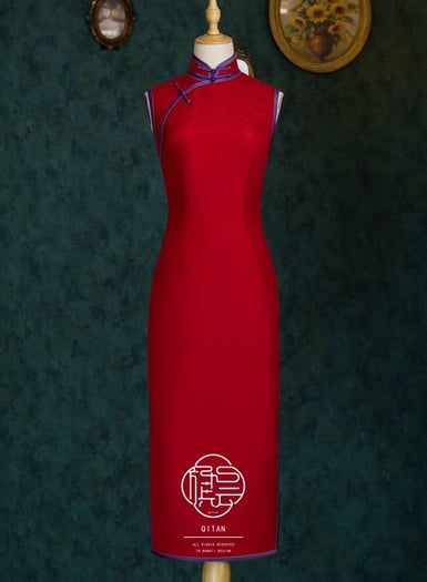 What does the red Qipao represent?