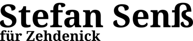 Stefan Senß für Zehdenick logo