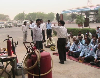 Fire Safety Equipment Training of SK Fire Protection