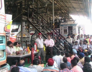 Fire Safety Equipment Training of SK Fire Protection